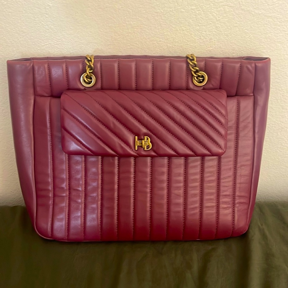 Henri Bendel oxblood large shoulder bag. In great condition.